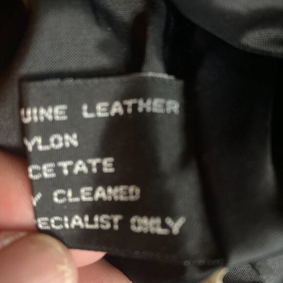 Charlotte Russe Black Leather Jacket with Sash Fully LIned Size Medium EUC - Picture 5 of 5